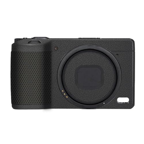 SUPBIG カメラアクセサリー RICOH GR IV 対応 カメラ保護フィルム 迷彩柄 防水 耐擦傷 耐摩耗 正確カット スキンシール 装飾ステッカー(皮紋黒)