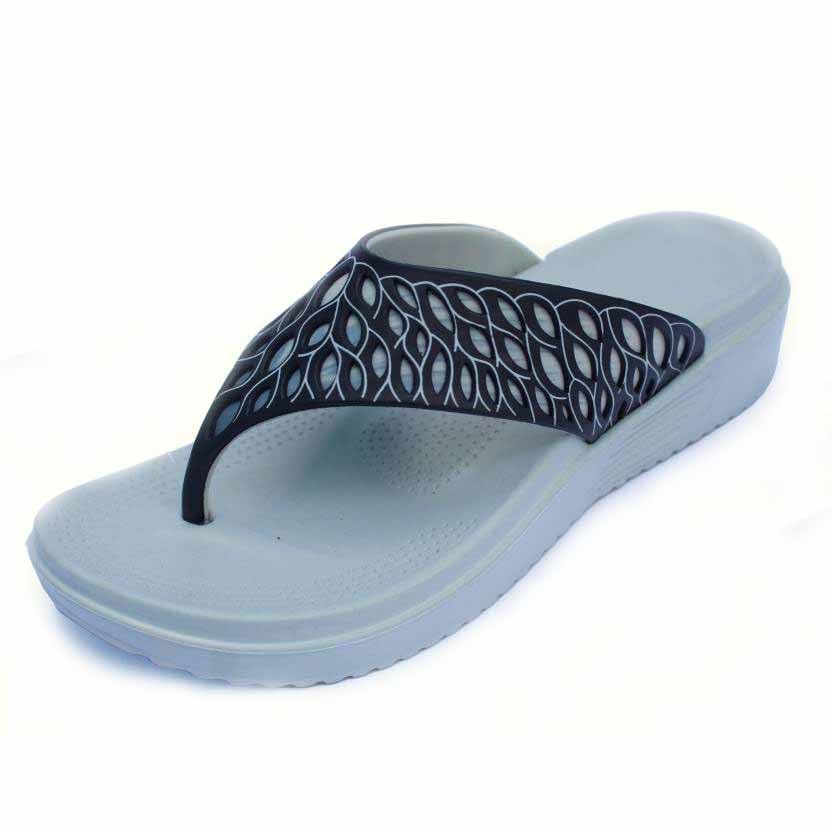 OVEE Womens Classic Ultra Soft flip flop/Slippers with extra soft FootBed for Adult | Comfortable | Anti-Skid| Waterproof & Everyday Flip Flops for Ladies/Girls (Grey Black, 7) (B0CRYHSM1H) Amazon Price History, Amazon Price Tracker