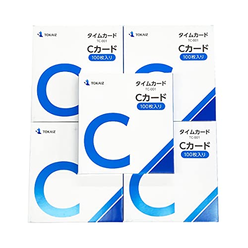 Amazon | TOKAIZ Cカード TC-001 100枚入り×5箱セット タイムカード