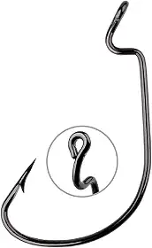 Kit 25 Anzol Offset Antienrosco EWG Para Iscas Soft Pesca Varios Tamanhos Robalos Traíras Tucunarés Black Bass