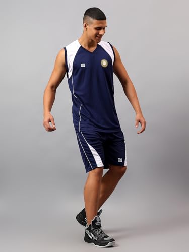 Image of Vector X VBB-100 Men's Sleeveless Basketball Volleyball Football Team Jersey and Shorts Set Combo, Breathable Moisture-Wicking Unisex Sports Active Wear Active Wear for Running Training Men Women