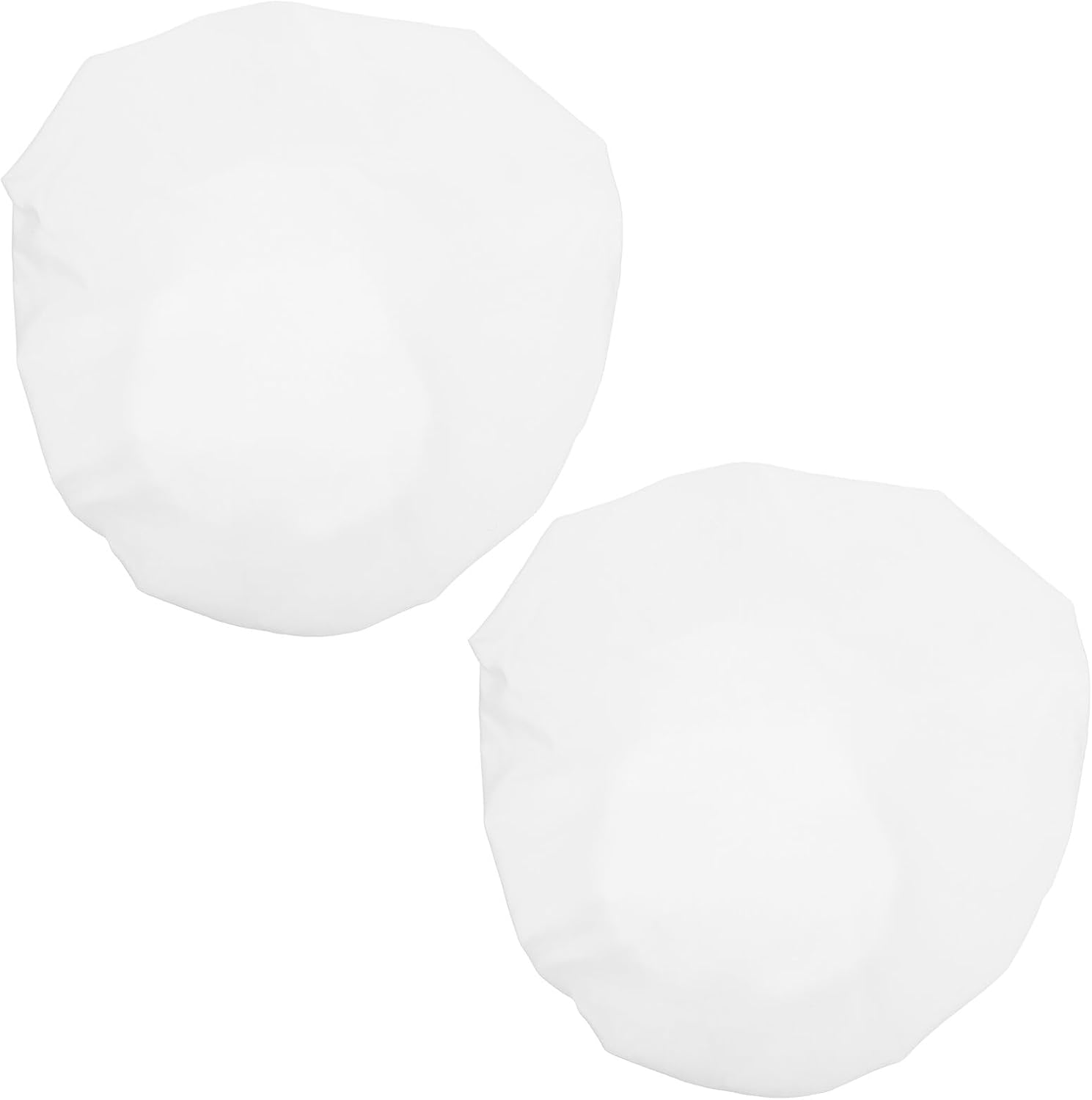 PATKAW 2pcs Breathable Chef Cap Elastic Kitchen Cooking Hats for Men Women, Lightweight Food Service Work Hats, Reusable Washable Culinary Baker Caps White