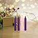 Mega Candles 4 pcs Unscented Christmas Advent Candles Set, Hand Poured Premium Wax Taper Candle 5 Inch x 3/4 Inch, Holidays, Occasions, Events, Festivities, Devotional, Church, Wreath, Party, Gifts