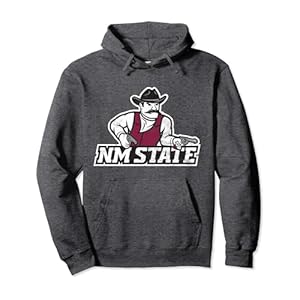 New Mexico State University NMSU Aggies Distressed Primary Pullover Hoodie