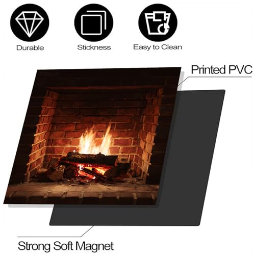 Image of BVBOX Dishwasher Magnet Cover 23 inchx26 inch, Reusable Magnetic Refrigerator Covers, Decorative Magnets Cover Fridge Door Skin Panel Stickers for Home Kitchen Appliance