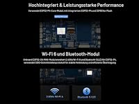 ESP32-P4-WIFI6 7 Zoll Touch Display Entwicklungsboard, Basierend auf ESP32-P4 und ESP32-C6, 7" IPS Bildschirm 1024×600, mit RS485/CAN/I2C/UART Headern, Unterstützt AI Sprachinteraktion – Ansicht 6