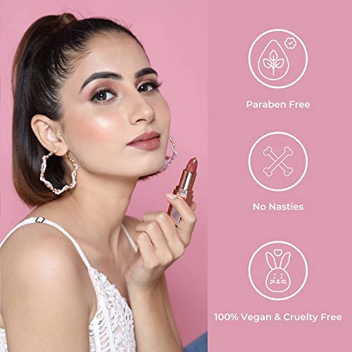 Image of PRAUSH BEAUTY (Formerly Plume) Plush Matte Lipsticks Super Light And Hydrating, Long Lasting, Rich Pigment, Smooth Soft Matte Finish, Chickflix, 4Gm