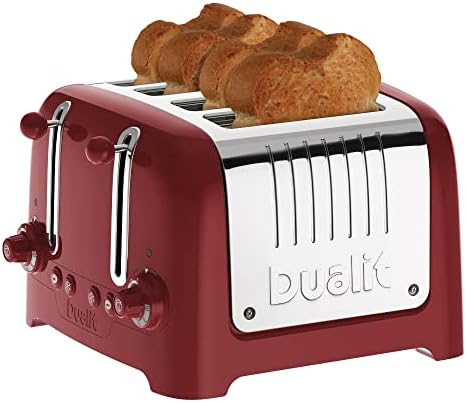 Dualit 2 Slice Lite Toaster | 1.1kW Toasts 60 Slices an Hour | Polished with High Gloss Grey Trim | Bagel & Defrost Settings | 36 mm Wide Slots | 26204
