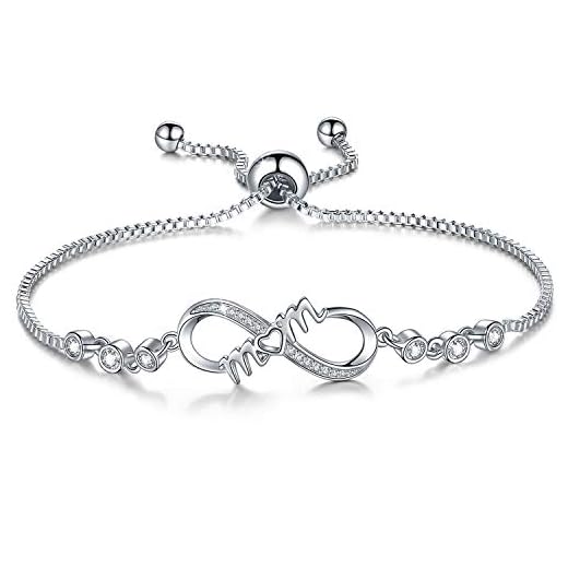 Gifts for Mom,Infinity Bracelets for Women,Birthday Mothers Day Jewelry Presents for Mom from Daughter Son