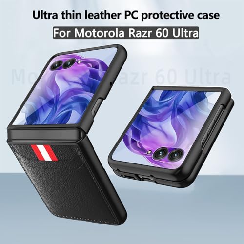 Koelaa Etui do Motorola Razr 60 Ultra/70 Ultra - Etui z portfelem z przegródkami na karty - Twarda obudowa z poliwęglanu - Odporna na wstrząsy klasa wojskowa, skóra syntetyczna