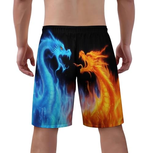 Mens Flag Swim Trunks Quick Dry Swim Beach Shorts with Mesh Lining XS-3XL3