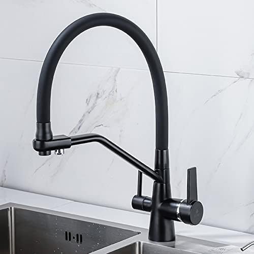 Robinet de cuisine 3 voies mitigeur douchette extractible eau filtrée