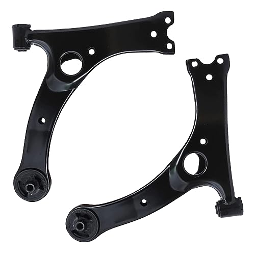 Image of Detroit Axle - Front End 14pc Suspension Kit for 2001-2005 Toyota Rav4 2002 2003 2004, 2 Lower Control Arms, 2 Lower Ball Joints, 4 Inner & Outer Tie Rods, 4 Front Rear Sway Bars, 2 Boots, Replacement