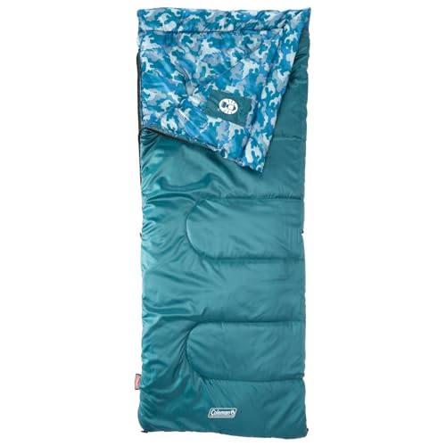 Coleman Kids 45°F Sleeping Bag for Children up to 5ft 5in Tall, Lightweight & Warm Sleep Sack for Indoor/Outdoor Use, Machine Washable2