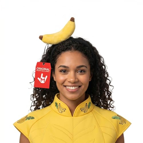Nicky Bigs Novelties Morph Adult Cosplay Large Yellow Banana Fruit Headband Hat Halloween Food Costume Accessory
