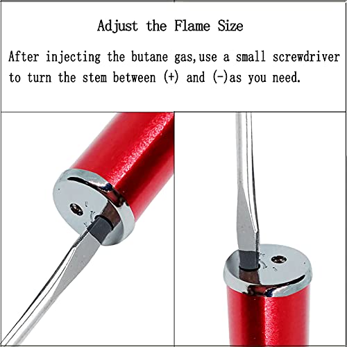 Encendedores de Soplete Recargables Butano Pack 2 Rojo miniatura 4