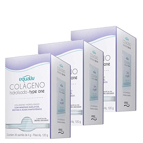 Kit 3 Colágeno Hidrolisado Type One Equaliv Neutro