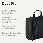 Amazon Essentials Spacious Toiletry Bag, Hanging Cosmetic Dopp Kit with Multiple Compartments, Durable 1680D Polyester, Large Capacity Storage, Compact Design, Black (Previously Amazon Basics) - Image 2