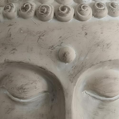 Cabeza de Buda XXL decoración Zen exterior grande de 78cm resistente al clima 7
