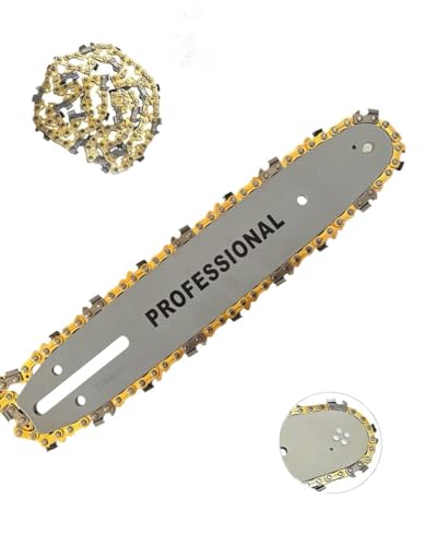 Hoja y barra de motosierra de 45 cm + 2 cadenas de motosierra de 72 eslabones, recambios para motosierra profesionales de alta calidad, kit de barra para cadena de motosierra y cadenas universales