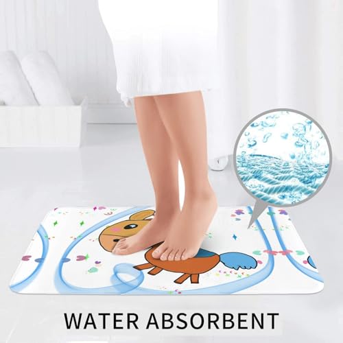 Tapis de salle de bain imprimés Listening Mule x3