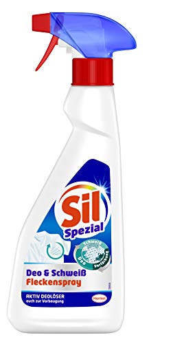 Sil Spezial Deo und Schweiß, Fleckenspray, 1 x 250 ml, Fleckenentferner, Aktiv Deolöser auch zur Vorbeugung