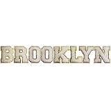 8 Pcs Iron on Patches Sew On Letter Patches Brooklyn Patches for Shirt Decorations Supplies (Brookly