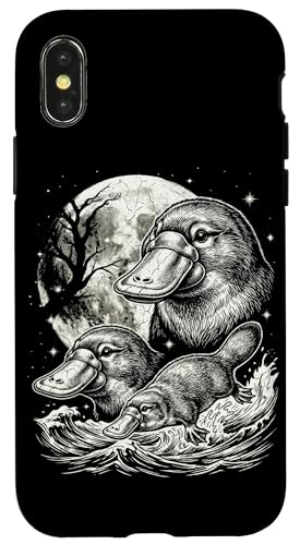 Platypus 90�N��X�^�C�� ���B���e�[�W ���I Y2K �J���m�n�V �O���t�B�b�N �X�}�z�P�[�X iPhone X/XS �p