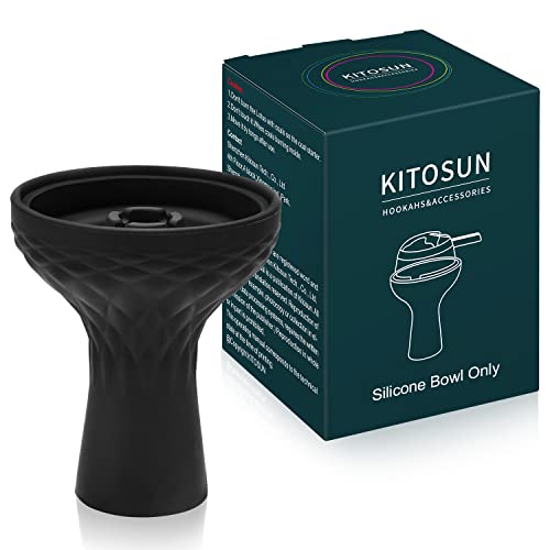 KITOSUN Phunnel Foyer Chicha en Silicone Accessoire pour Narguilé Tête de tabac à 70 degrés silicone Durable Pour 15 à 18 g Arômes fumer - Travailler...