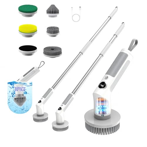 Electric Spin Scrubber Cordless IPX7 Waterproof Electric Scrubber