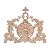 Beoot Wood Carved Corner Furniture Onlay Wooden Applique Unpainted Home Decor(04,23x20cm/9.06x7.87inch)