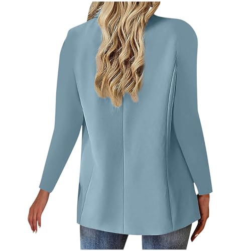 Blazers for Women Business Casual Long Sleeve Open Front Cardigan Jacket Lightweight Suit Jackets Office Work Outfits2