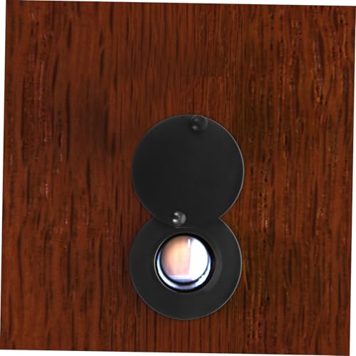 VILLCASE 2pcs Rotating Privacy Cover for Door Viewer Durable Copper Security Peephole Protector Easy Installation Black Finish for Home Protection and Privacy Safeguarding miniatura 6