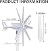 20000W Wind Turbine Generator Kit - 8-Blade High-Efficiency Wind Power System for Home Roof, 12V/24V/48V/110V/220V, Complete with Controller for Ultimate Renewable Energy Solutions