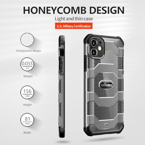 Coque iPhone 11 intégrale robuste PC avec protection antichoc noire - 7