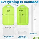Mifflin - Luggage Tags for Suitcases - Multicoloured, 6 PK - TSA Approved Travel Tags for Luggage - Bulk Baggage Identifier - Suitcase Labels for Airline Travel, Backpack & Cruise Accessories