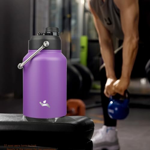 Image of Konokyo 64 oz Insulated Stainless Steel Water Bottle Jug with Handle