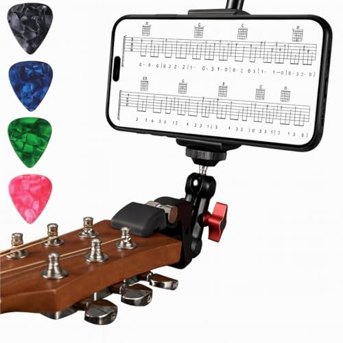 Guitar Phone Holder with 5 Picks - 54% Off $5.99