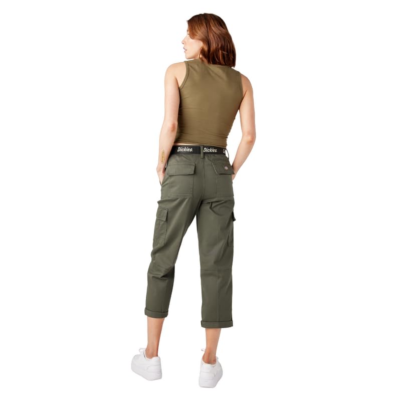 Image of Dickies Women's Relaxed Fit Cropped Cargo Pants