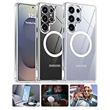 Capa Clear Magnética com Magsafe para Samsung S25 (Transparente, Samsung S25 Ultra)