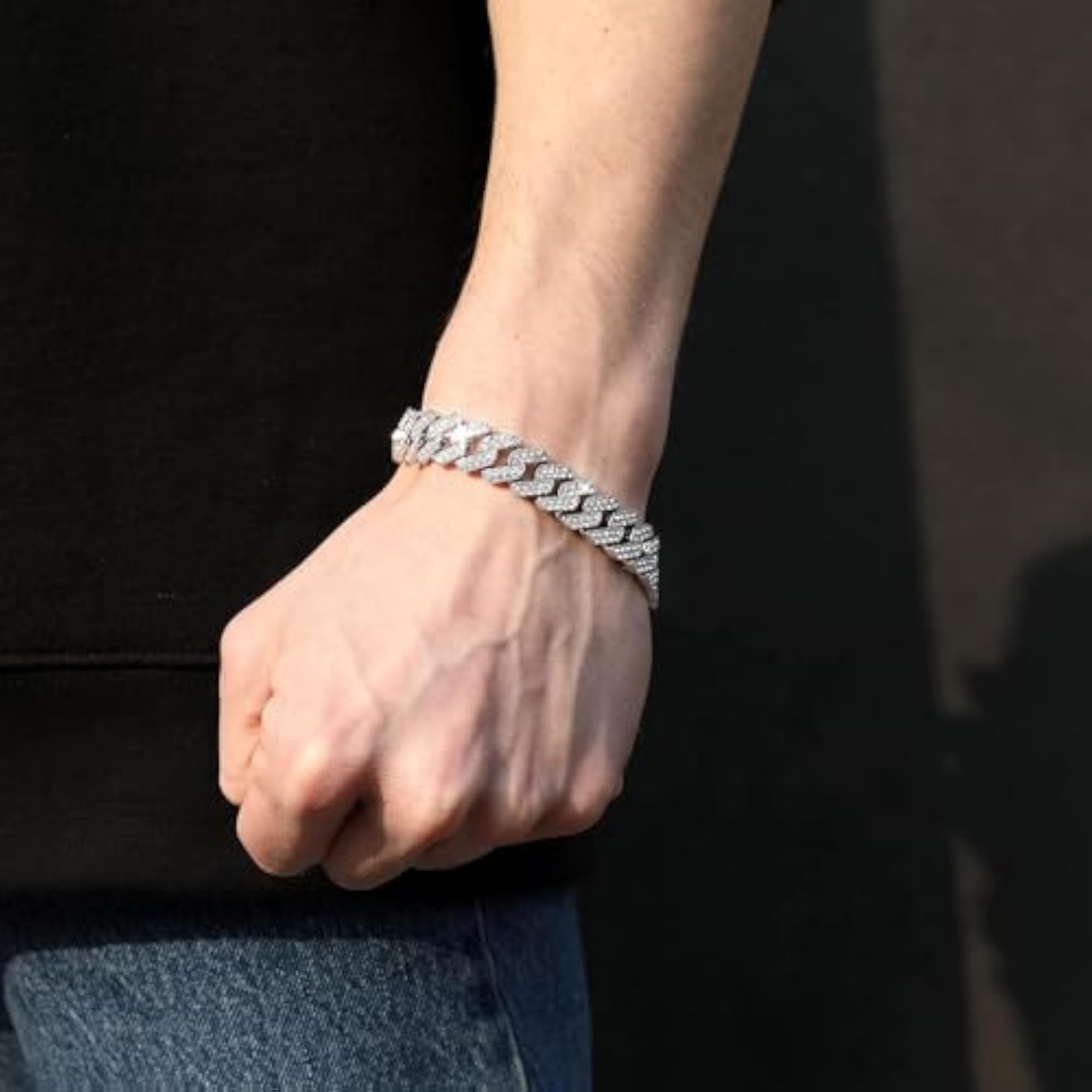 Men's Stylish Mc Stan Cuban Link Chain with Iced Zirconia