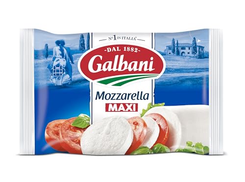 Galbani Mozzarella, fromage italien à pâte molle filée fraîche - Le sachet de 250g