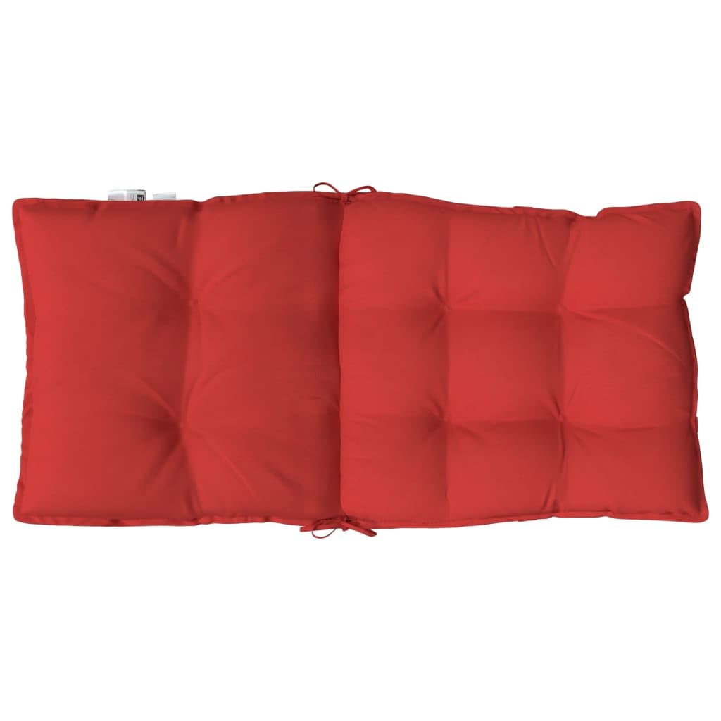 vidaXL Coussin d'extérieur 4 pc Rouge 100 x 50 x 7 cm