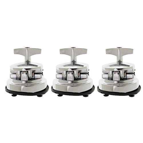 Garende 3 Pack of Drum Holder Base Clamps for Tom Mounting