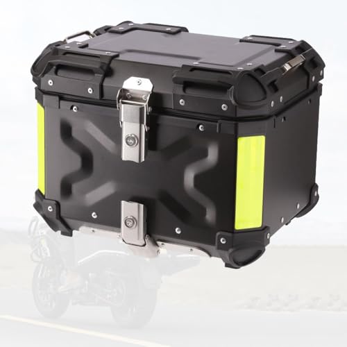 Top Case en Aluminium 100L Noir pour Moto et Mobylette - 2