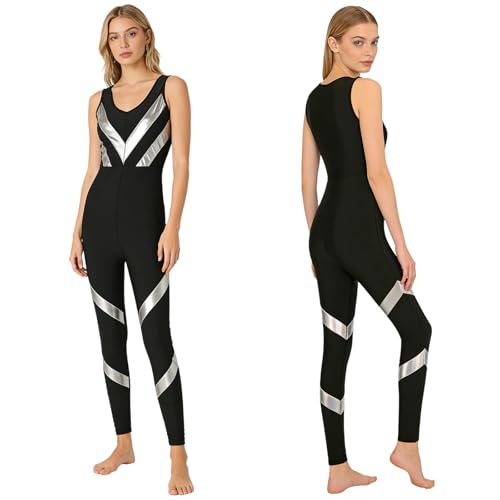 Unitard de gymnastique gym bodycon et justaucorps danse femme fitness