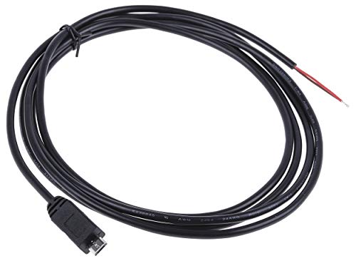 RS PRO USB cable, micro USB B/open end, 1.8 m, black - Image 3
