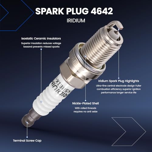 Image of 3-Pack UF196 Ignition Coils & 6-Pack 4642 Spark Plugs Kit Compatible with Mitsubishi Montero 1997-2002 3.5L, Montero Sport 1997-2002 3.0L, Montero Sport 1999-2004 3.5L - Replaces MD314583