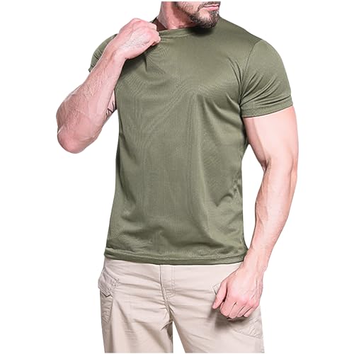 Men's Summer Quick Dry T-Shirts, Camouflage, Regular Fit