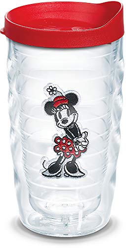 Tervis Disney Original Made in USA Double Walled Insulated Tumbler Travel Cup Keeps Drinks Cold & Hot, 10oz Wavy, Minnie